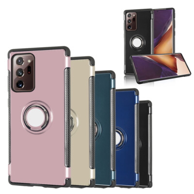 For Samsung Galaxy S10/S20/Note 20/Note 9/S9/S20 Shockproof Ring Armor Slim Case