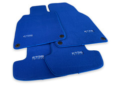 Floor Mats For Porsche Cayman 2016-2022 Blue Lhd Carpet Er56 Design Premium