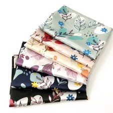 1yard X 1.48meter Silky Charmeuse Satin Fabric Lining Scarf Diy Material Floral