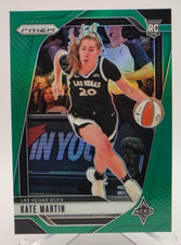 2024 Panini Prizm WNBA #126 Kate Martin Green Prizm RC Rookie Las Vegas Aces!