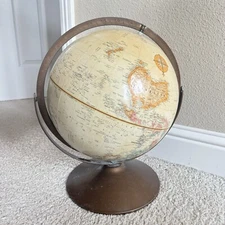 World Globe Rotating Map Decorative Table Top Desk Decor Display 16” Large