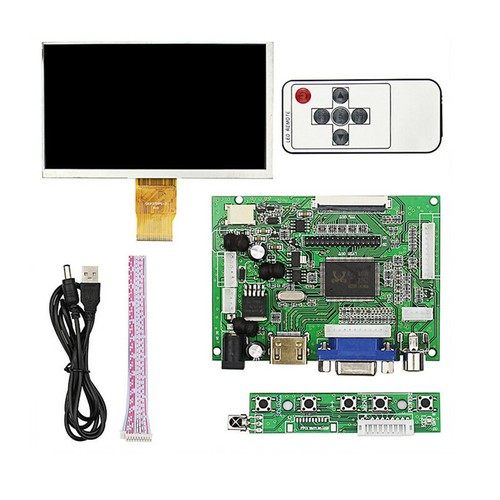New 10.1' LCD Display Screen Monitor HDMI+VGA+2AV Driver Board for Raspberry Pi - Picture 2 of 5