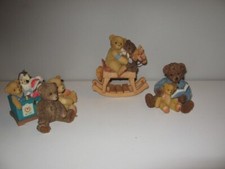 3 Cherished Teddies Homer  Friend, Baxter  Friend, Heather  MIB ww