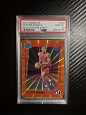 PSA 10 2021-22 Panini Donruss-Rated Rookie Holo Orange Laser Scottie Barnes (RC)
