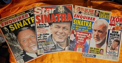 VTG Lot Frank Sinatra Dean Martin Tabloid Magazines Star Enquirer