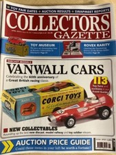 Collectors Gazette Magazine APRIL 2014 Corgi matchbox DINKY VANWALL CARS ROVEX