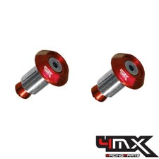 Tapones de extremo de barra roscados de aleación roja 4MX Racing 22 mm 7/8” Beta 2021