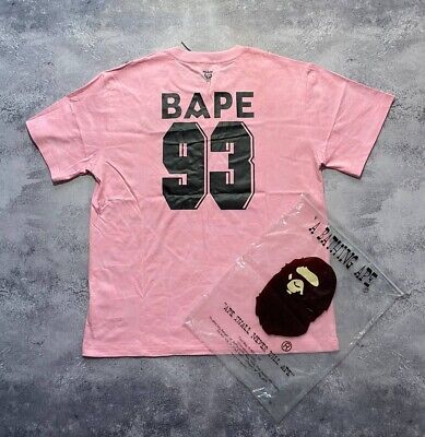 A Bathing Ape BAPE x Inter Miami T-Shirt M-Size Pink/Black A Bathing Ape BAPE x Inter Miami T-Shirt M-Size Pink/Black