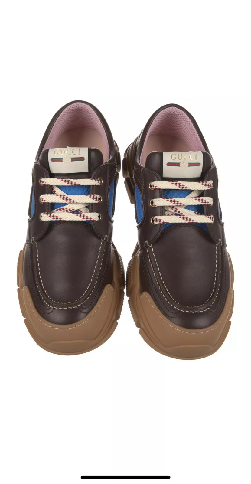 Baskets en cuir Gucci neuves avec étiquettes taille UK8,5 au détail