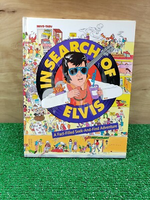 In Search of Elvis A Fact-Filled Seek & Find Adventure by Rick Sales 1992 vtg