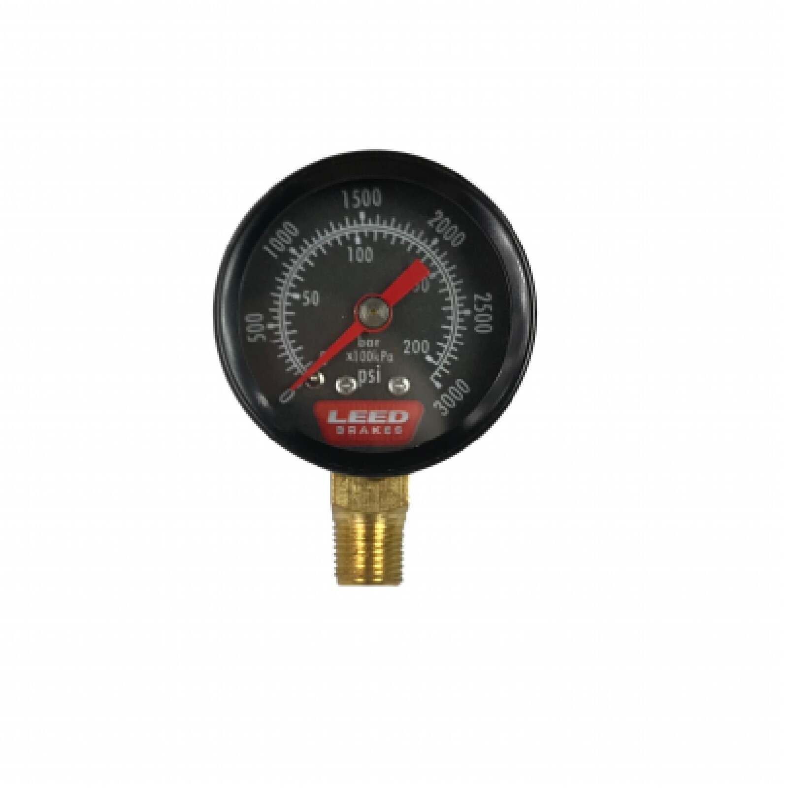 Leed Brakes Brake Pressure Gauge Round Full Sweep Analog Universal Fit