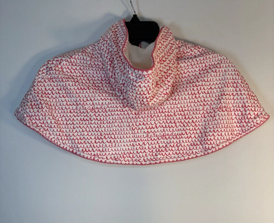 Kate Spade Girl’s Poncho Cape Size 18M 2T? White Pink NEW No Size Tag - Image 3 of 4