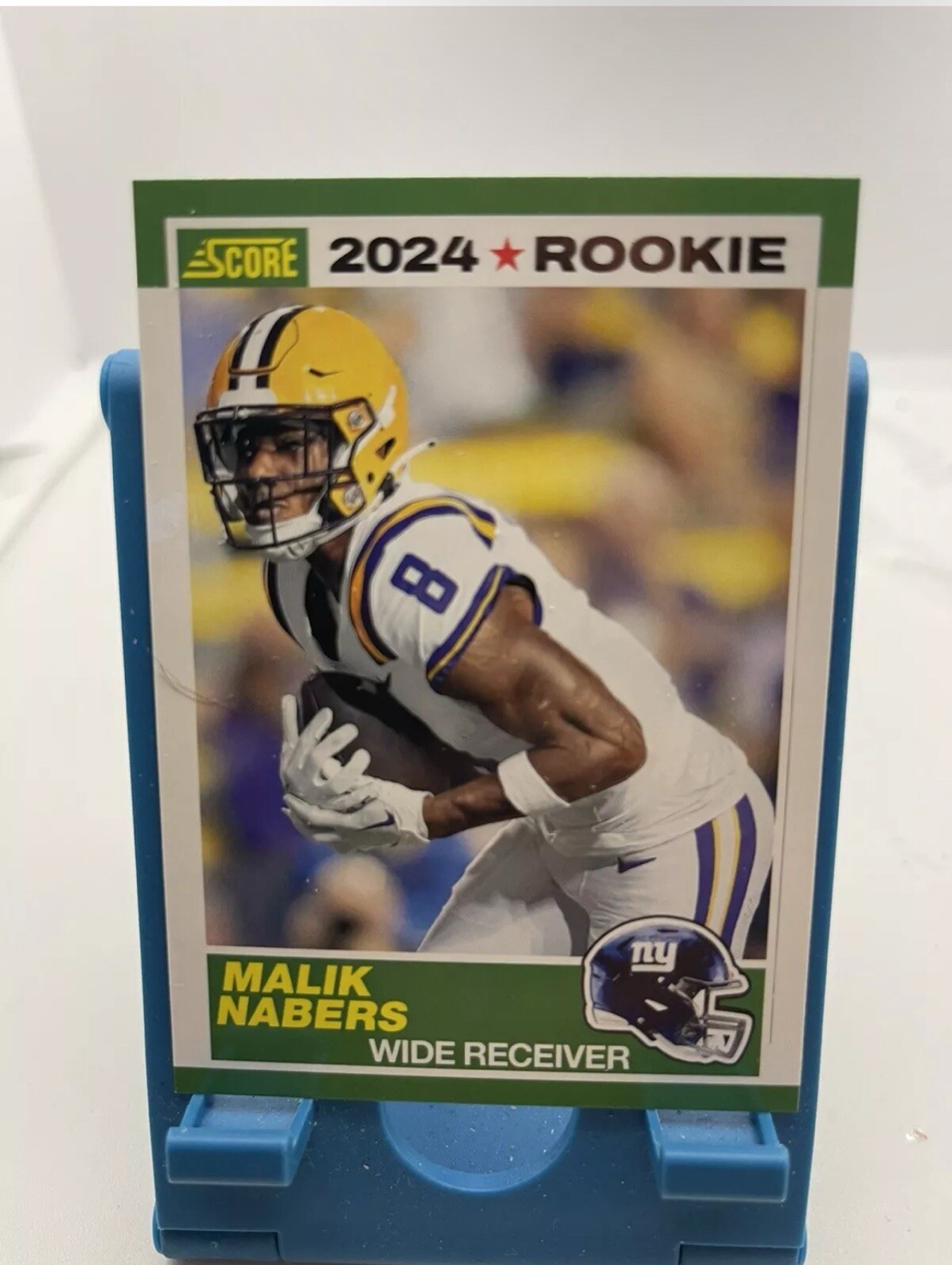 2024 Panini Score Football MALIK NABERS RC #5 35th Anniversary Rookie Pink Foil
