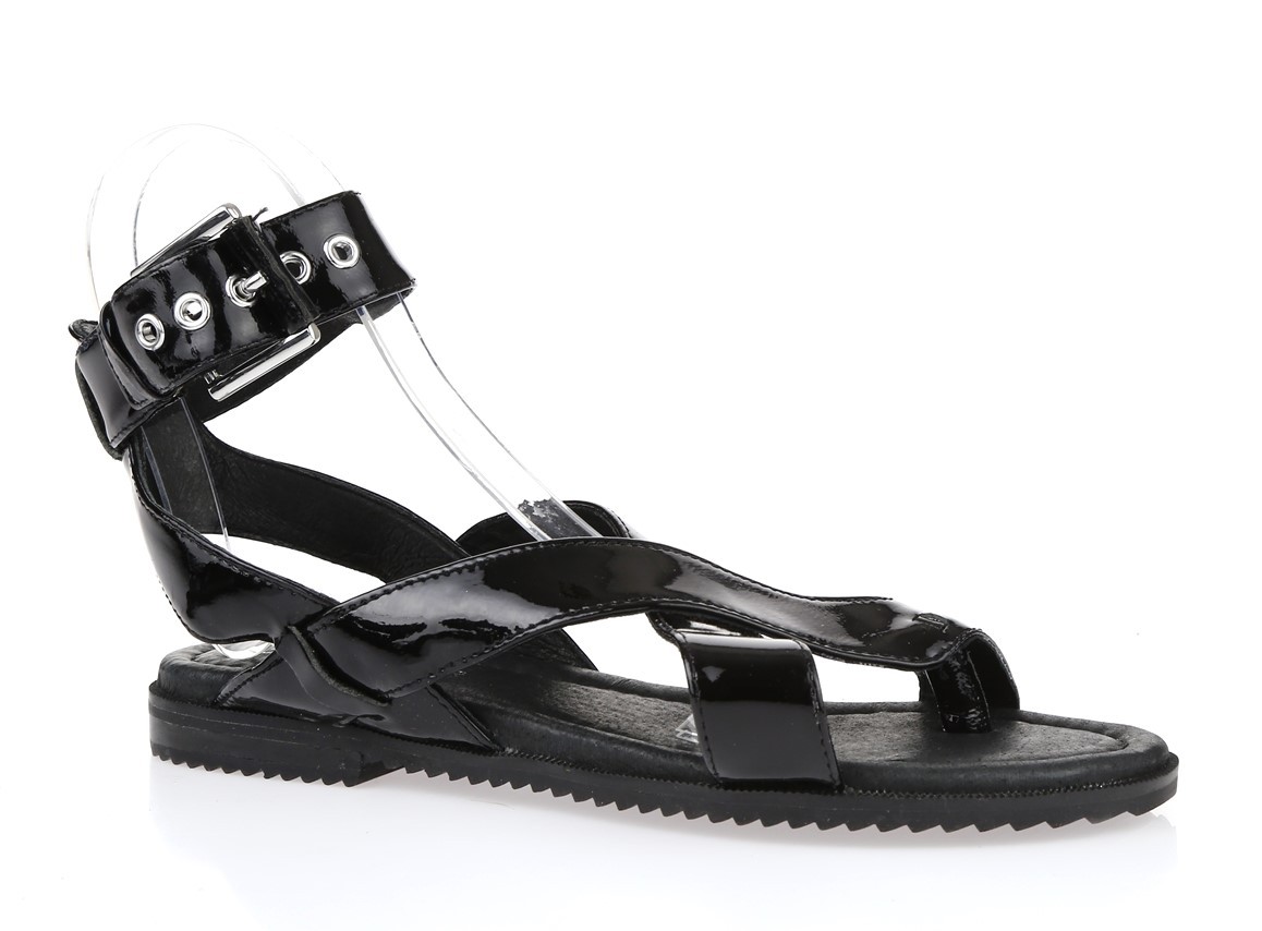 Women's DONALD J. PLINER 227013 black patent leather cross cross cross strap sandals sz. 6 a1d303 Women's DONALD J. PLINER 227013 black patent leather cross cross cross strap sandals sz. 6 a1d303