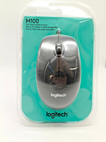 Logitech M100 - Kabelgebundene Maus - Schwarz