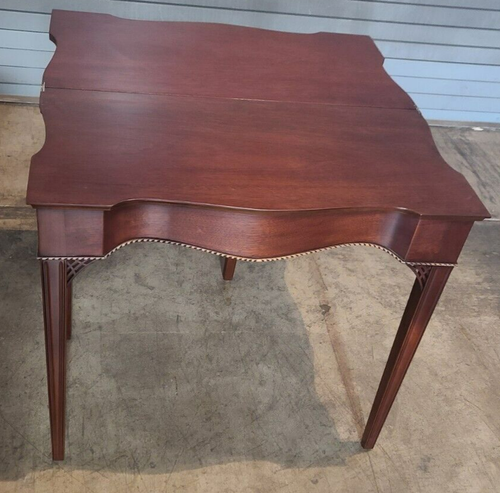 Sutton Collection Mahogany Chippendale Game Table w Inlays by Century Furniture - Picture 7 of 12