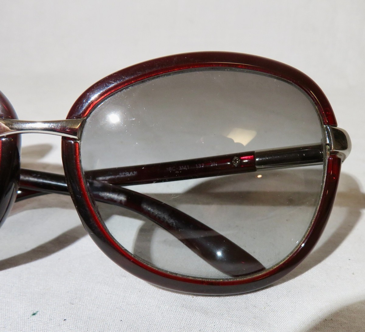 Prada Spr 62L Sunglasses Red Burgundy #265356P81B Prada Cat Eye Sunglasses SPR 24XS Burgundy 1830644  main image 4