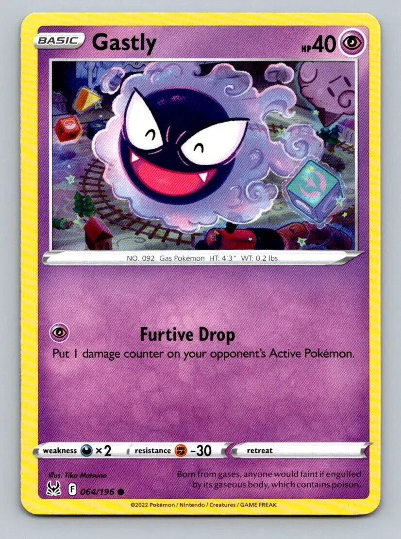 2022 Pokemon Card Lost Origin Gastly 64/196 | eBay