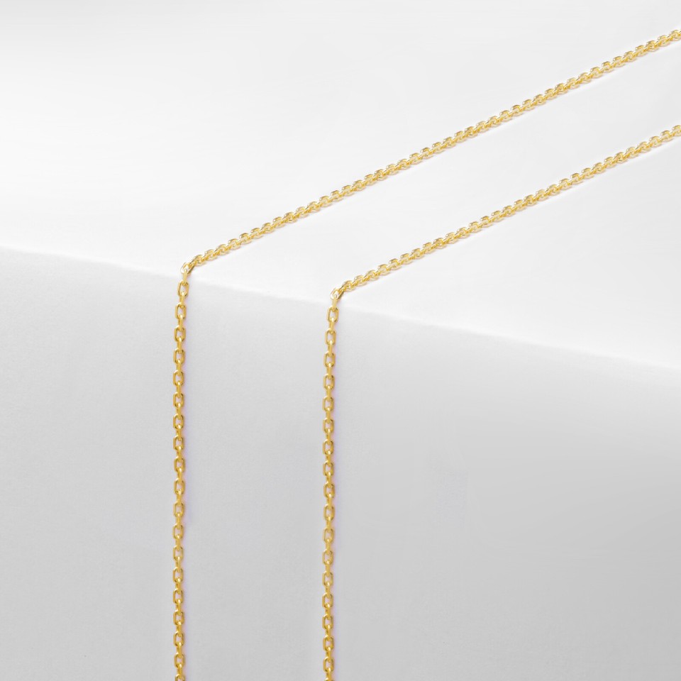 24K Gold on silver Chain Necklace | 1.4mm | Various lengths | eBay UK
