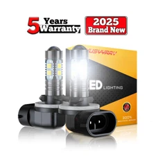 For Cadillac Escalade 1999 2000 4-Sides 881 LED Fog Lights Bulbs Kit 6000K White