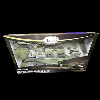 Testors - AH64 Apache Helicopter, Snap Together - Plastic Model Kit, 1/32  NOB