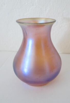 WMF Art Deco Myra Kristal Iridescent Miniature Art Glass Vase
