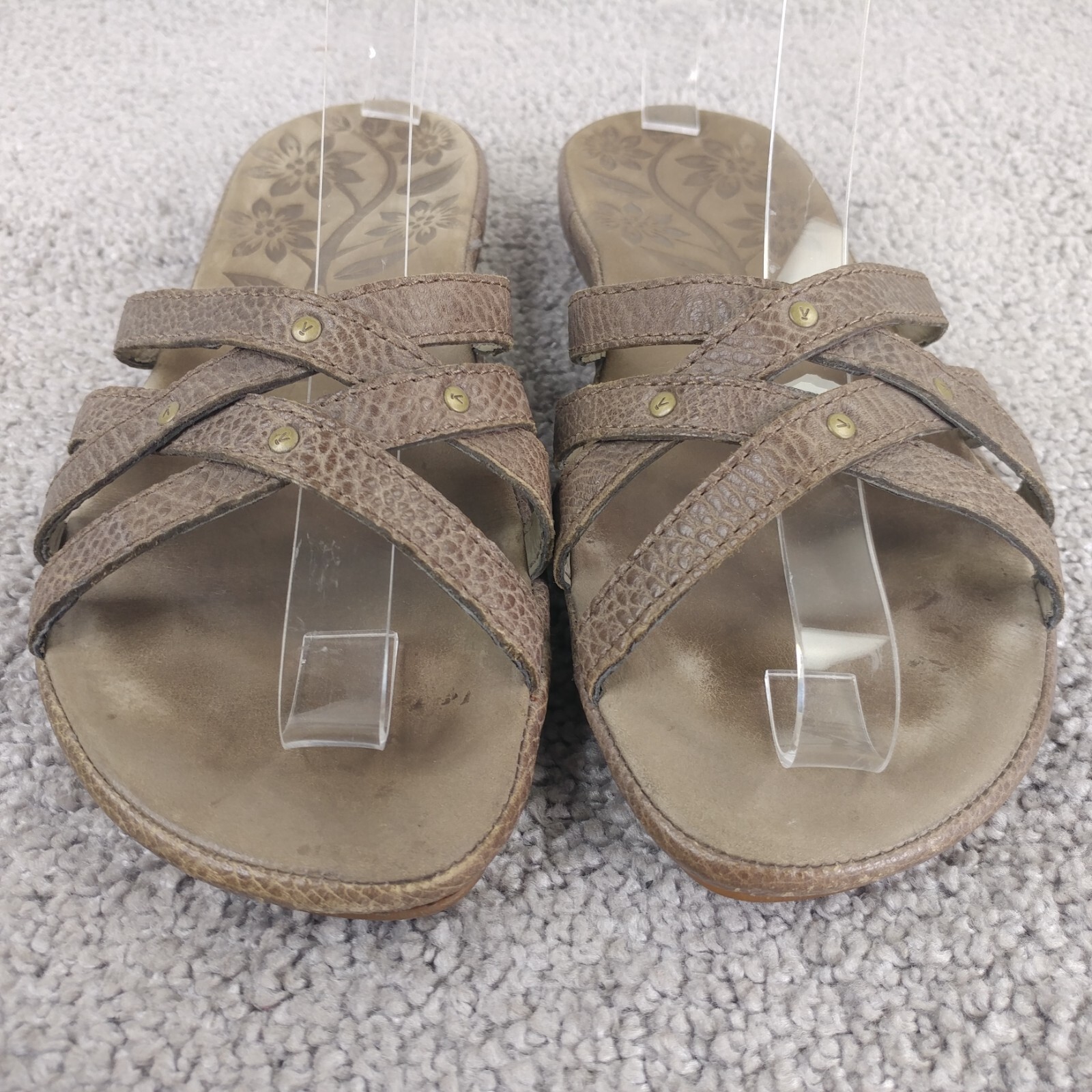 Sandali Keen donna taglia 6 scarpe slip on città delle palme pelle marrone