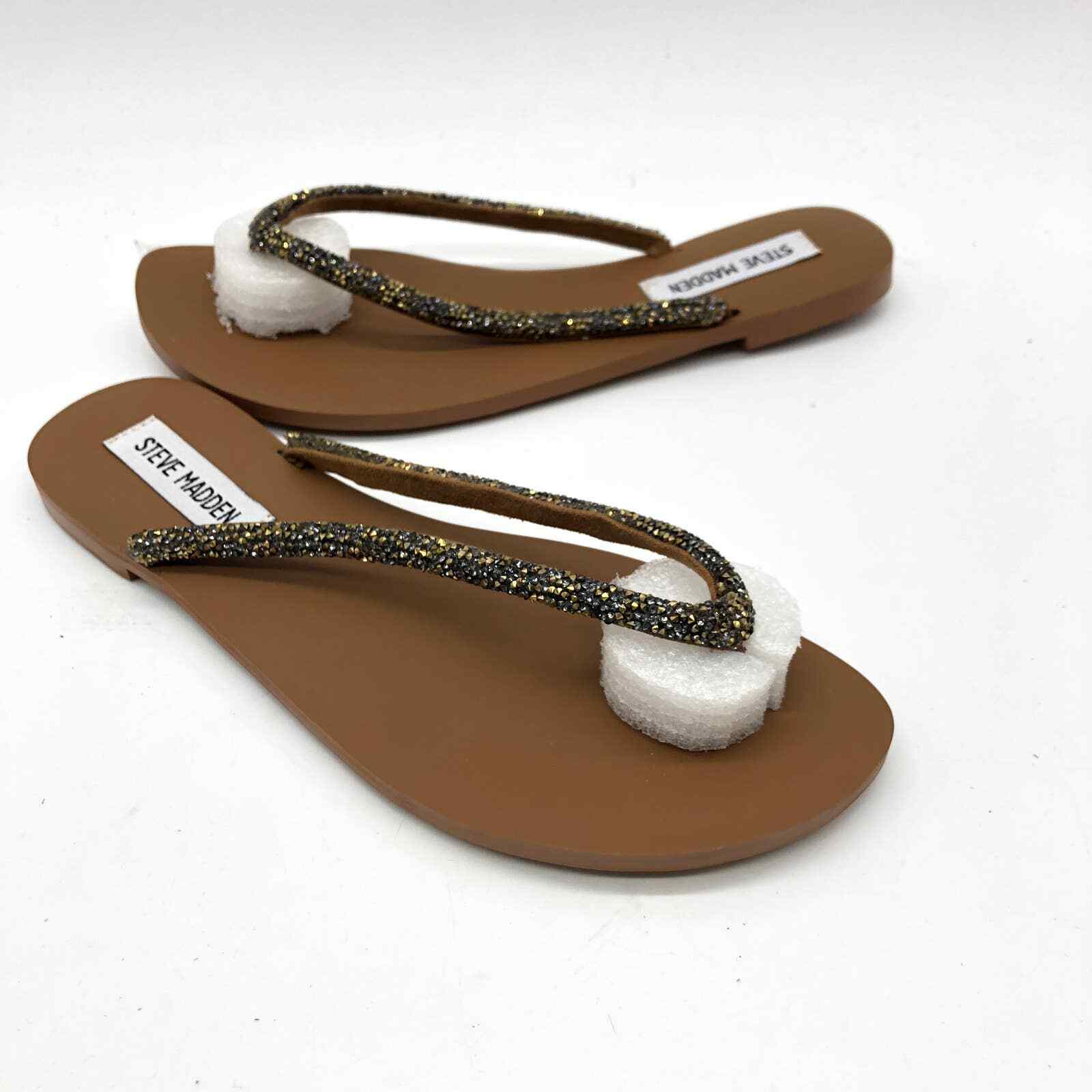 Steve Madden Womens Simplicity Rhinestone Sandal 6.5 New | eBay