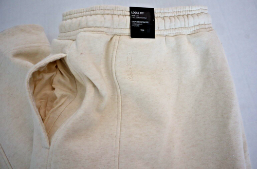 Adidas IC6467 Women's Sz L Ecru/Beige All SZN Fleece Wide Leg Pants $65 - Picture 10 of 12
