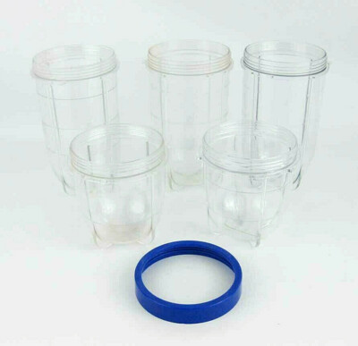 Magic Bullet Blender Replacement Cups Large Medium Sizes (5