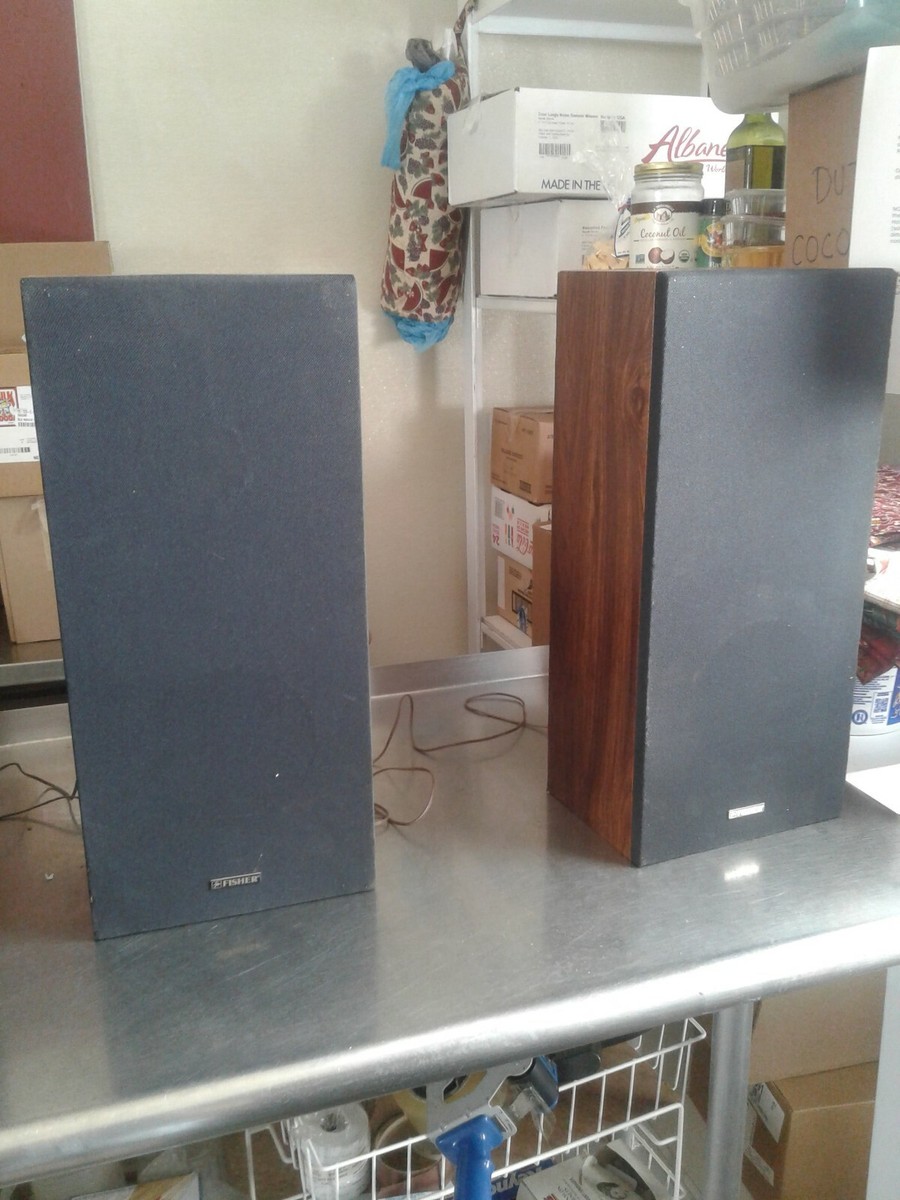FISHER Vintage Bookshelf Speakers Model: MS-107 tested, USA