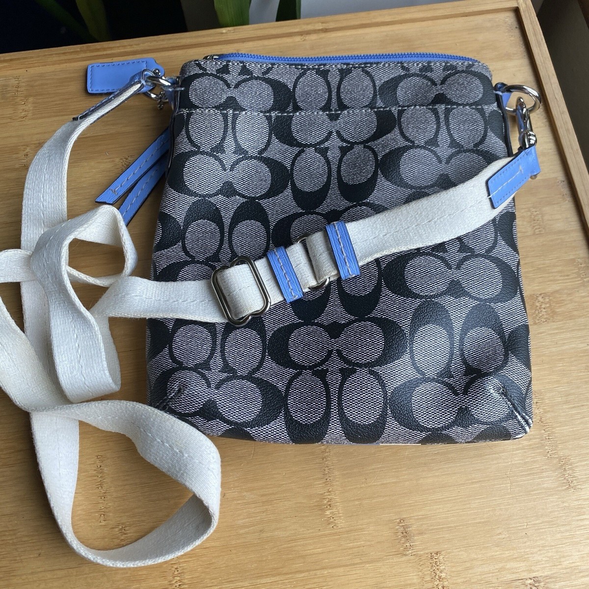 バッグ Coach Signature Accessory Pouch Blue $_12.JPG?set_id=880000500F