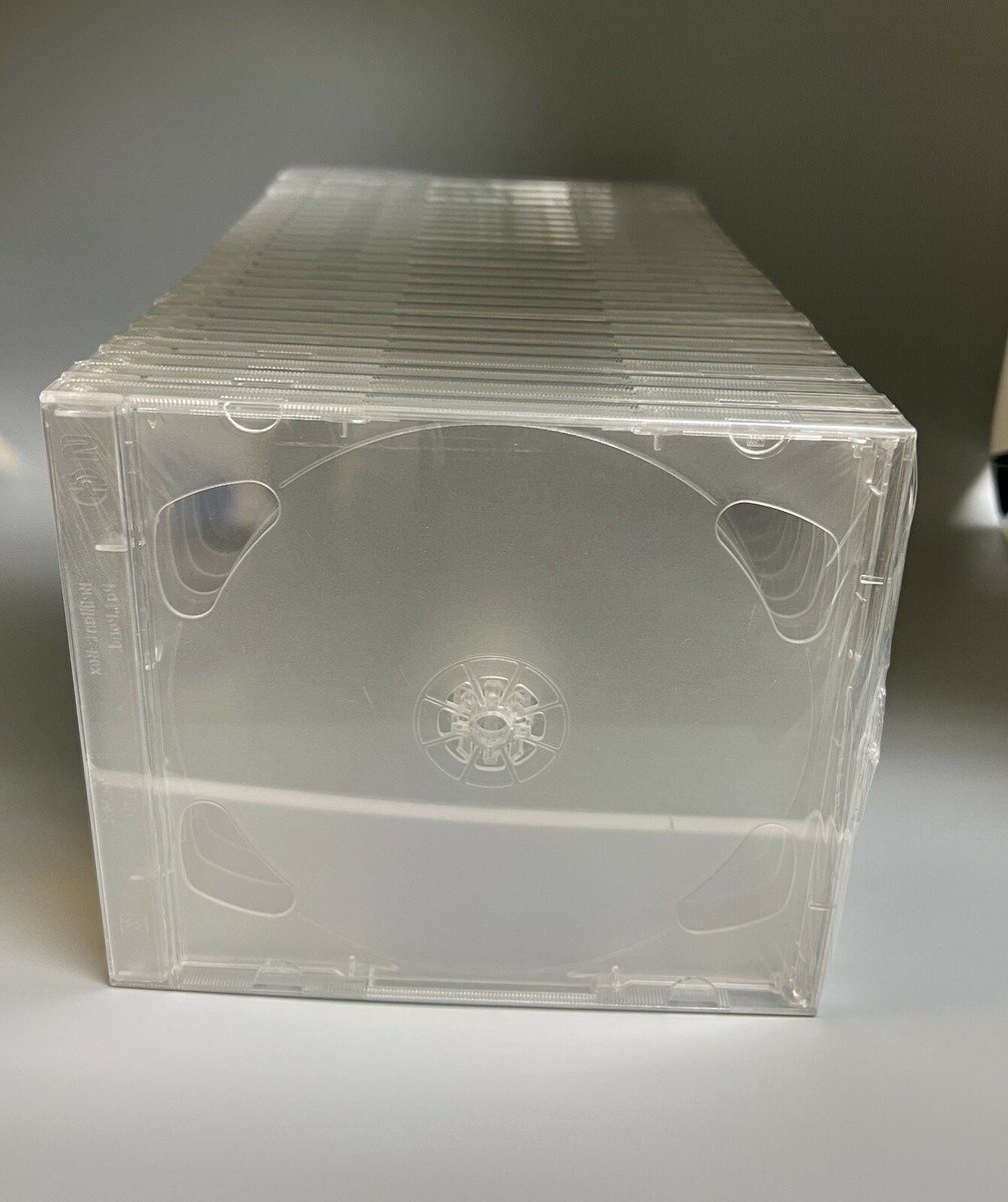 3 Top Quality 10.4mm Rare Brilliant Double 2CD Jewel Case Clear