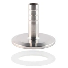 1.5" Tri Clamp to 1" Barb Fitting Stainless Sanitary Home Brew Adapter Ferrul...