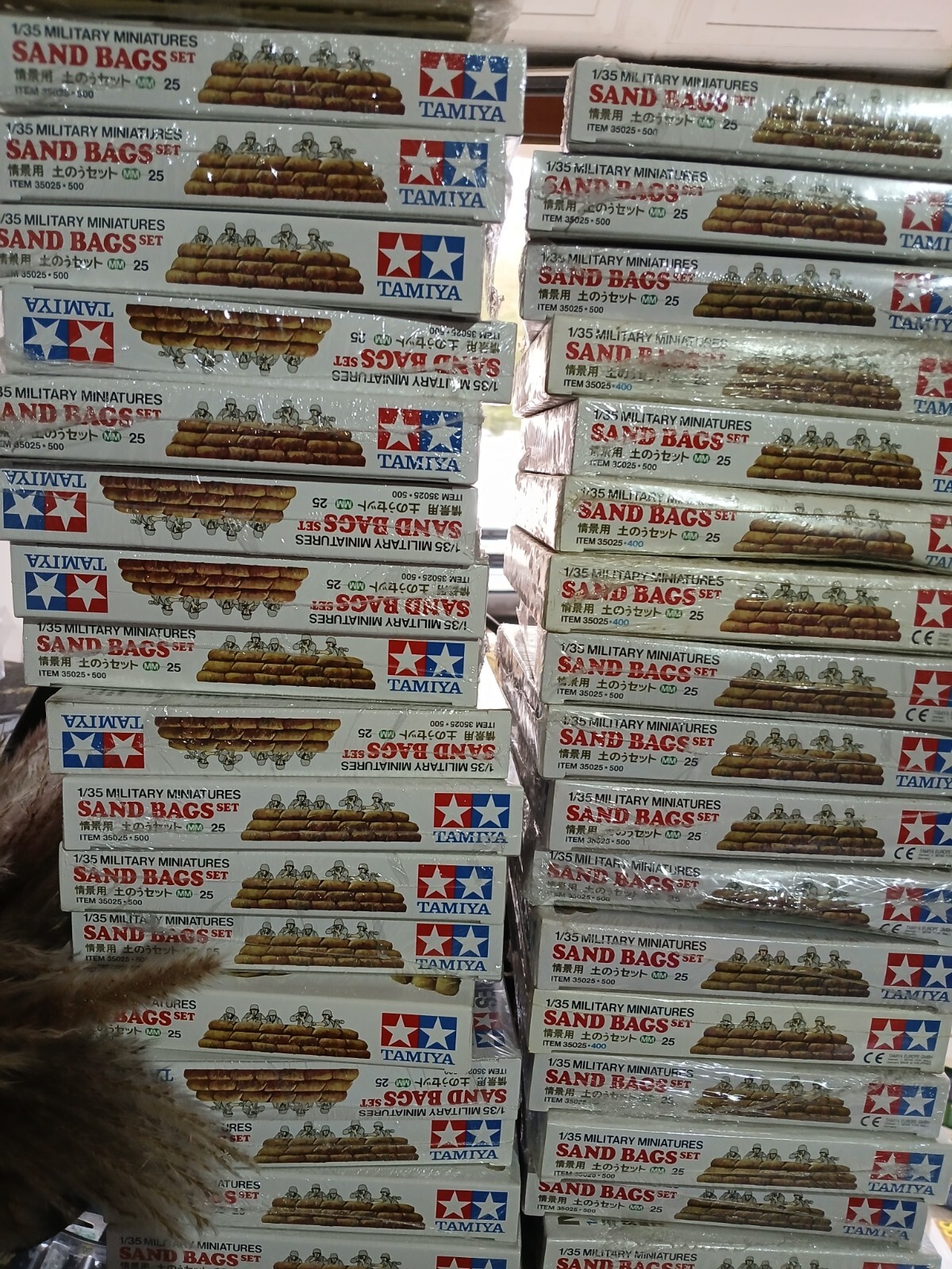 Tamiya Sand Bag Set - Plastic Model Military Diorama Kit - 1/35 Scale - #35025