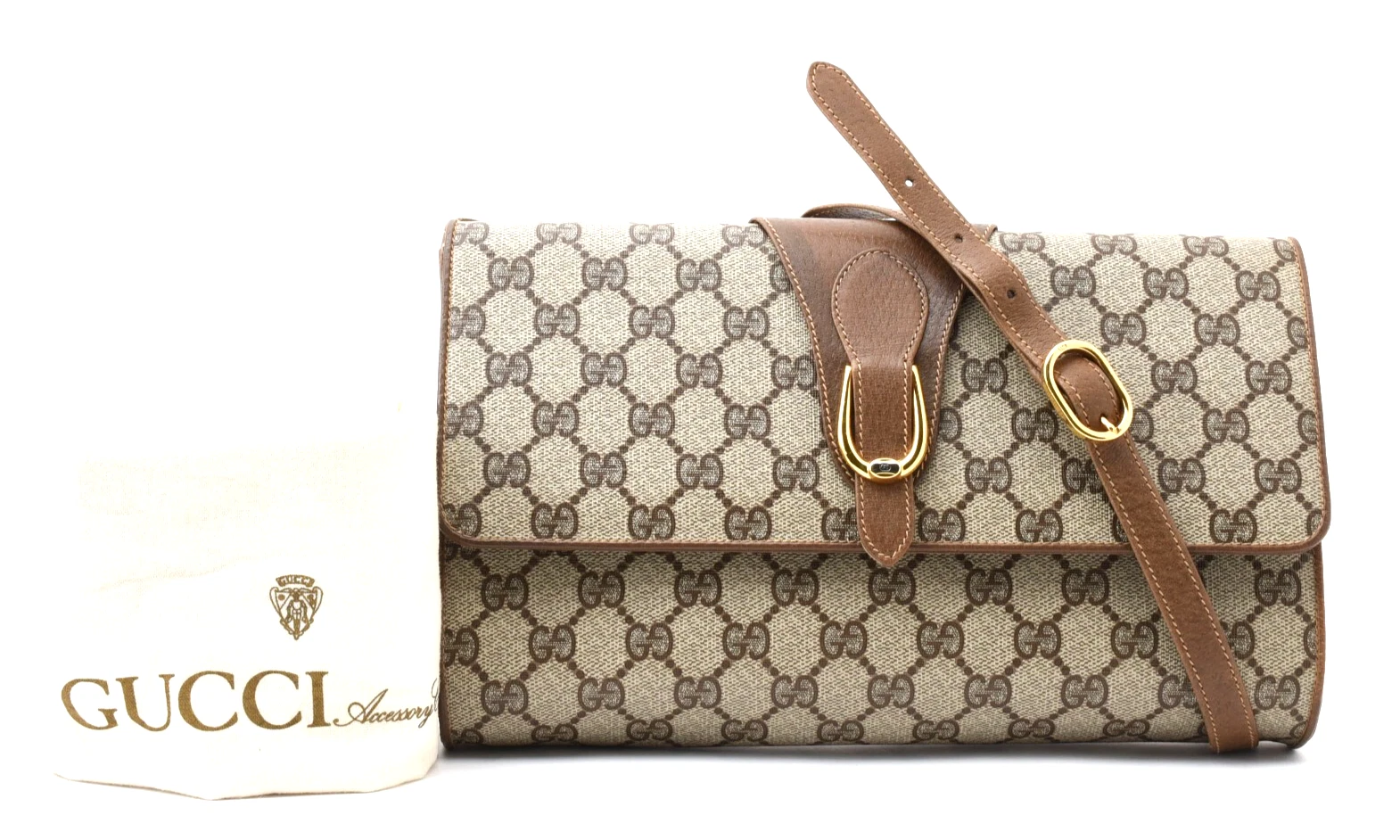 Sac à main bandoulière vintage GUCCI [Rang AA] GG Supreme Lether authentique