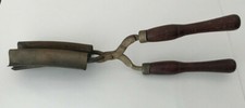 Vintage Antique Marcel Wave Hair Crimper Curler Metal/Cast Iron w/ Wood Handles
