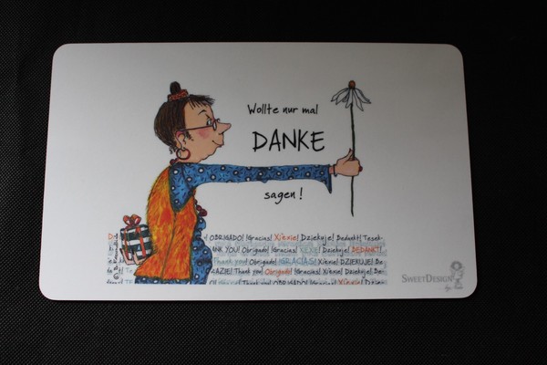 "Schneidebrettchen \"Wollte Nur Mal Danke Sagen \" 23X14 Cm"-image