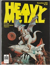 HEAVY METAL V 2 # 8 HORROR MAGAZINE FANTASY 1978 RICHARD CORBEN MOEBIUS MORROW