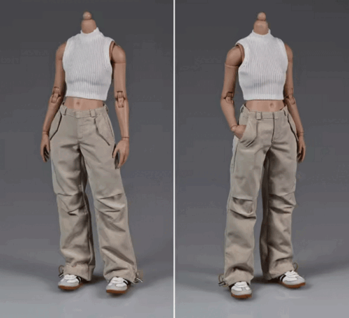 1/6 Female Soldier Clothes Overalls Cargo Pants Model for 12''AT201/203 - Picture 1 of 3