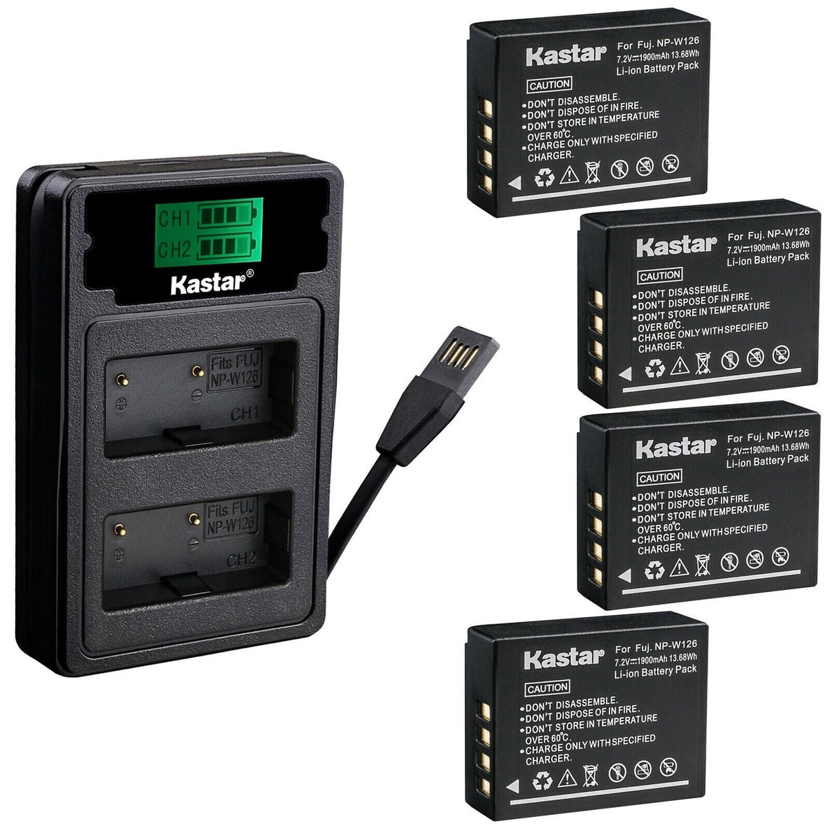 LZD2 Charger & 4 battery for Fujifilm X-T50 | eBay