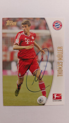 Thomas Müller ## signiert ## topps Chrome Card 2013-14 13-14 Bayern München