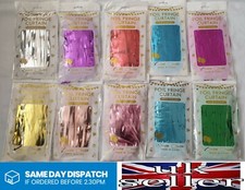2M Foil Curtain Fringe Tinsel Shimmer Door Wedding Birthday Party Decorations