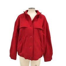 The Woolrich Woman Red Full Zip Jacket Medium 1000
