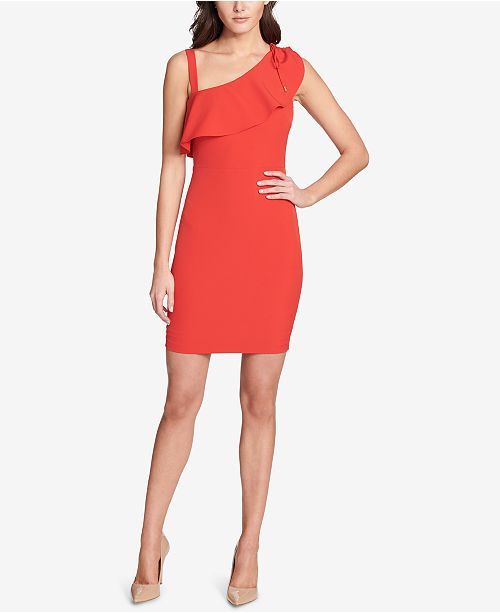 guess red bodycon dress NWT GUESS by Marciano red FRIDA CORDED BODYCON DRESS Size M