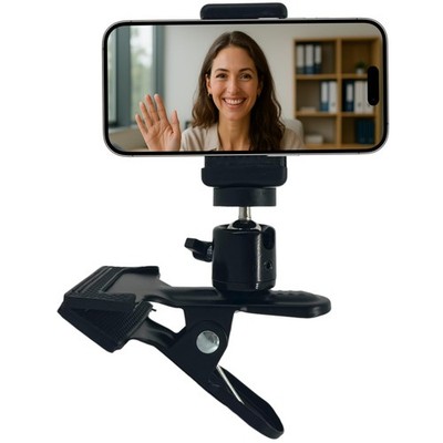 Handy Halterung Tischhalterung Smartphone Klemmstativ Tisch Klemme mit Kugelkopf