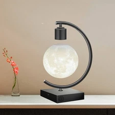 3D Printing Magnetic Levitating Floating Moon Lamp Night Light Room Table Decor