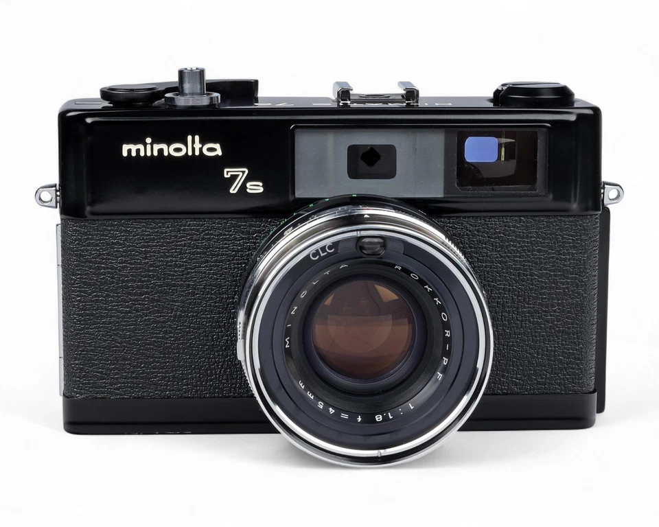 [RARO] Cámara telémetro Minolta Hi-Matic 7s NEGRA 45mm f1.8 + Caja + Estuche Foto 3 de 4