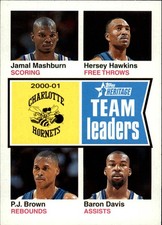 2001-02 Topps Heritage #83 Jamal Mashburn/Hersey Hawkins/P.J.Brown/Baron Davis