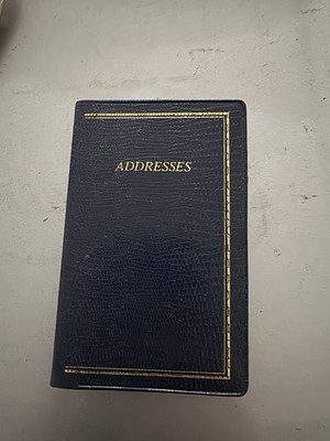 New Vintage Phone & Address Book Blue Cover
